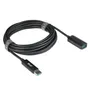 Club 3D USB 3.2 Gen2 Typ A-Verlängerungskabel 10 Gbits St./B. 5 m schwarz