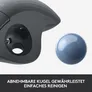 Logitech ERGO M575 Kabellose Trackball Maus Schwarz