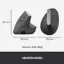 Logitech MX Vertical Ergonomische Kabellose Maus