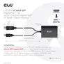 Club 3D DisplayPort Adapter zu DVI-D Dual Link HDCP off aktiv St./B. schwarz