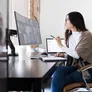 Ergotron HX Monitorarm Tischhalterung Schwarz