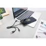 DIGITUS 3-in-1 Ladekabel, USB A - Lightning + Micro USB + USB-C, schwarz