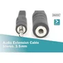 DIGITUS Audio Verlängerungskabel, Stereo 3.5mm St/Bu,1.50m