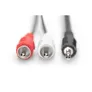 DIGITUS Audio Adapterkabel, Stereo 3.5mm - 2x RCA St/St, 2.50m