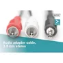 DIGITUS Audio Adapterkabel, Stereo 3.5mm - 2x RCA St/St, 2.50m