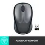 Logitech M235 Kabellose Maus Dunkelgrau