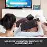 Logitech K400 Plus Kabellose Tastatur Schwarz