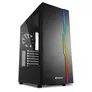 Sharkoon RGB Slider Midi-Tower ATX Gaming Gehäuse RGB LED, Seitenfenster Schwarz
