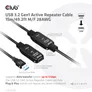 Club 3D USB 3.2 Gen1 aktives Kabel 15m St./B. 28AWG schwarz