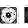 ARCTIC Gehäuselüfter P12 PWM PST A-RGB 0dB schwarz, 120 mm, 4-pin