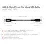 Club 3D USB 3.2 Gen1 Typ-C auf Micro USB Kabel 1m St./St. schwarz