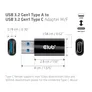 Club 3D USB 3.2 Typ-A auf USB 3.2 Gen1 Typ-C Adapter St./B. schwarz