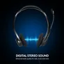 Logitech 960 Kabelgebundenes Beidseitiges Headset Stereo USB Bulk Schwarz