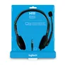 Logitech H111 Kabelgebundenes Beidseitiges Headset Stereo 3,5mm Klinke Grau