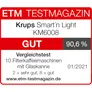 Krups KM6008 Filterkaffeemaschine SMART N LIGHT Schwarz 24h-Timer
