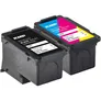 KMP Tintenpatronen Multipack ersetzt Canon PG-545XL + CL-546XL (BK + Farbig)