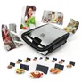 Tefal SW854D Waffeleisen Snack Collection 700W 4 Platten Schwarz/Edelstahl