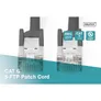 DIGITUS Patchkabel Netzwerkkabel CAT6, RJ45 St/St, 2.0m, schwarz