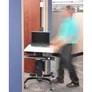 Ergotron WorkFit-C Single LD mobiler Steh-Sitz Arbeitsplatz bis 30" TFT