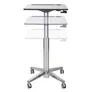 Ergotron LearnFit mobiler Steh-Sitz Tisch mit 40,6cm Höhenverstellung 74-114cm