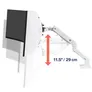ERGOTRON HX Monitor Arm/patentierter CF-Tech. weiß bis 19,1Kg/1000R Krümmung