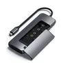 Satechi USB-C Hybrid Multiport Adapter mit SSD Steckplatz Space Grau