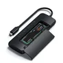 Satechi USB-C Hybrid Multiport Adapter mit SSD Steckplatz Schwarz