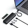 Satechi USB-C Hybrid Multiport Adapter mit SSD Steckplatz Schwarz