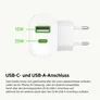 Belkin 37W Dual Wall Charger PPS, 25W USB-C, 12W USB-A, weiß