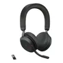 Jabra Evolve2 75 MS Stereo Bluetooth Headset schwarz mit Ladestation