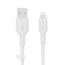 Belkin Flex Lightning/ USB-A Kabel mfi zertifiziert 2m weiß CAA008BT2MWH
