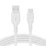 Belkin Flex USB-A/ USB-C Silikon Kabel 1m weiß CAB008BT1MWH