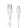 Belkin Flex USB-A/ USB-C Silikon Kabel 1m weiß CAB008BT1MWH