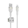 Belkin Pro Flex Lightning/ USB-A Kabel mfi zertifiziert 1m weiß CAA010BT1MWH