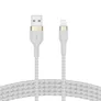 Belkin Pro Flex Lightning/ USB-A Kabel mfi zertifiziert 2m weiß CAA010BT2MWH