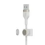 Belkin Pro Flex Lightning/ USB-A Kabel mfi zertifiziert 2m weiß CAA010BT2MWH