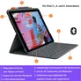 Logitech Slim Folio Hülle und Tastatur für Apple iPad 10,2" 2019 span. Layout
