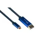 Good Connections Adapterkabel Smartflex USB-C/ DisplayPort 4K UHD 60Hz 1,5m blau
