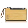 Lenco PDR-040 Bamboo Tragbares DAB+ FM-Radio mit BT, Schwarz