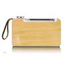 Lenco PDR-040 Bamboo Tragbares DAB+ FM-Radio mit BT, Weiß