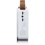 Lenco PDR-040 Bamboo Tragbares DAB+ FM-Radio mit BT, Weiß