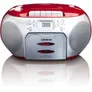 Lenco SCD-420RD CD-Radio mit Kassette, Rot