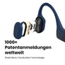 Shokz OpenRun Blue Knochenschall-Sportkopfhörer Bluetooth Open-Ear