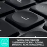 Logitech MX Keys Advanced Illuminated Kabellose Tastatur Graph. Business Version