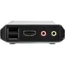Aten CS22H 2-Port USB 4K HDMI Kabel KVM Switch mit Audio und Remote