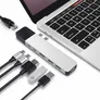 Hyper NET 6-in-2 MacBook Pro Hub Silber