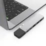 Hyper NET 6-in-2 MacBook Pro Hub Silber