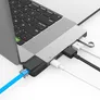 Hyper NET 6-in-2 MacBook Pro Hub Silber