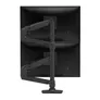 Ergotron LX Dual Monitorarm erweiterbar auf 4 Monitore, Tischhalterung (Schwarz)