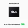 Apple MacBook Air 13,6" 2022 M2/16/1TB SSD 10C GPU Space Grau BTO
